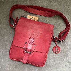 Harbour 2nd Crossbody Leather Bag Purse Oxblood NWT